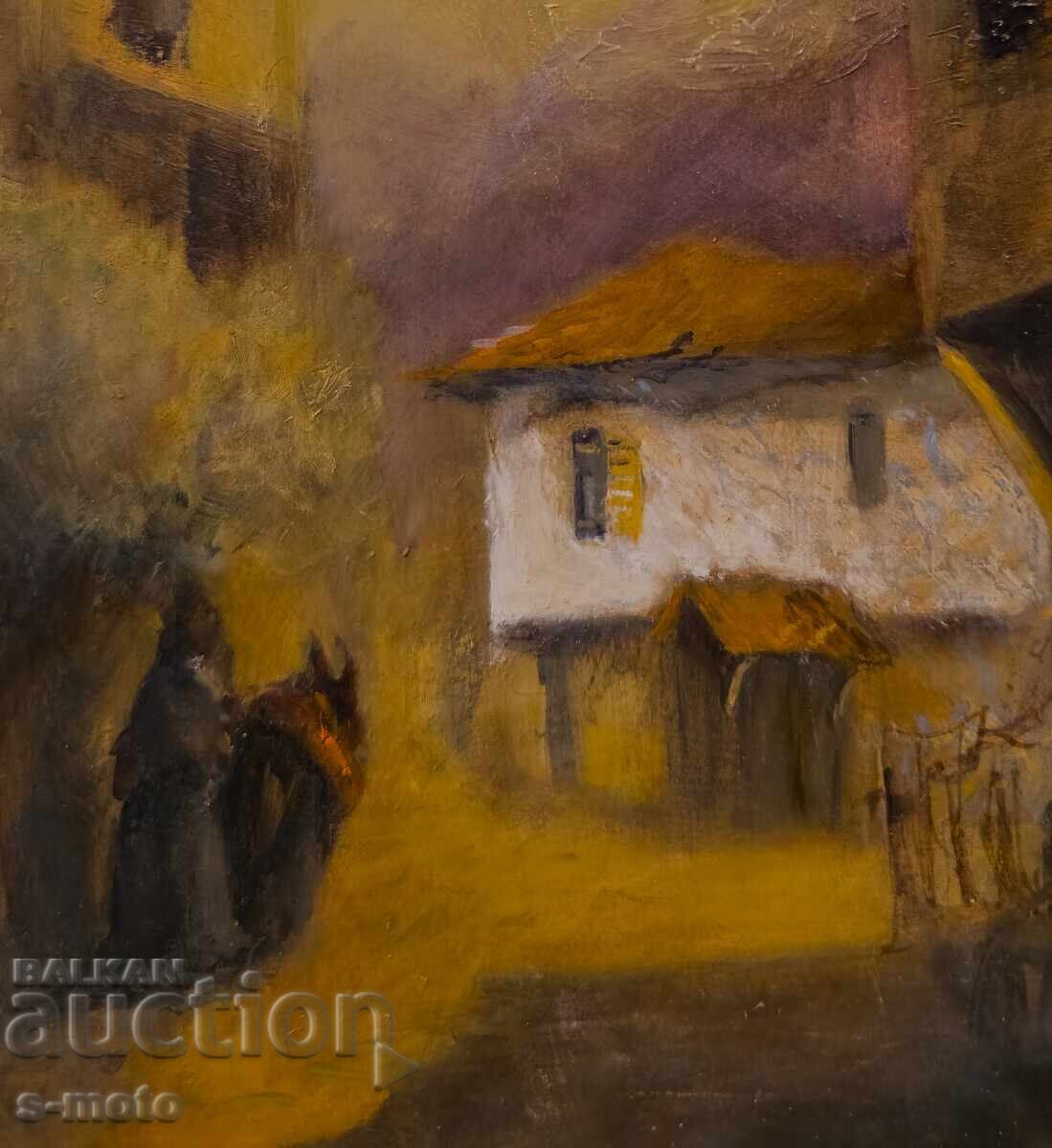 Tablou ulei, peisaj urban - 5