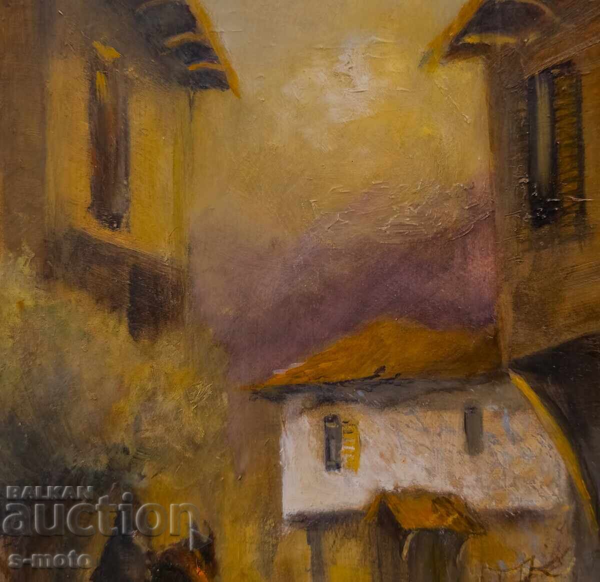 Tablou ulei, peisaj urban - 6