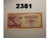 Iugoslavia 100 dinari 1986