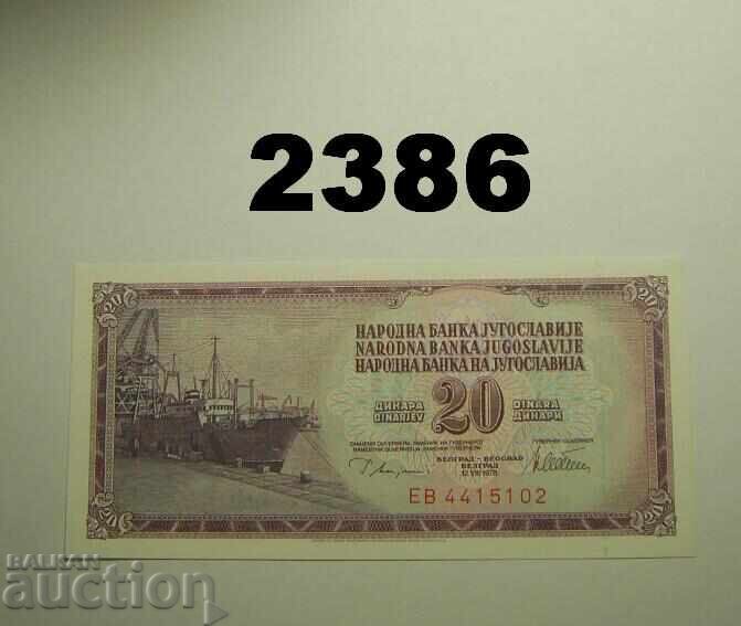 Iugoslavia 20 de dinari 1978 Iugoslavia 20 de dinari 1978