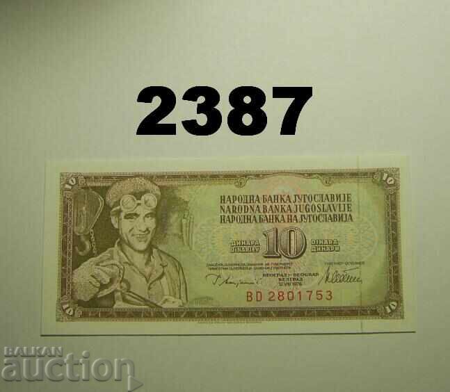 Iugoslavia 10 dinari 1978