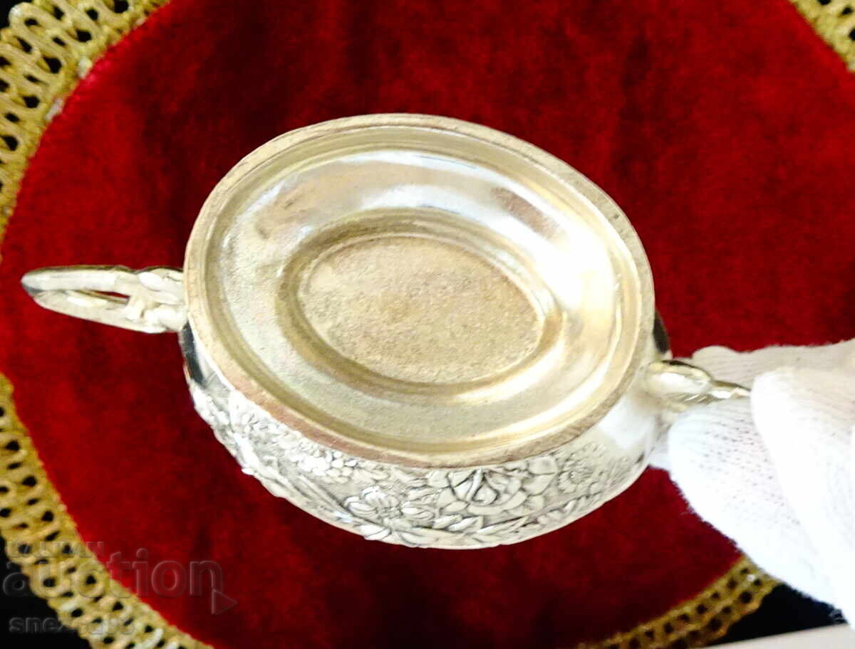 Посребрена захарница,сосиера,рози,барок. - 6 Посребрена захарница,сосиера,рози,барок. - 6