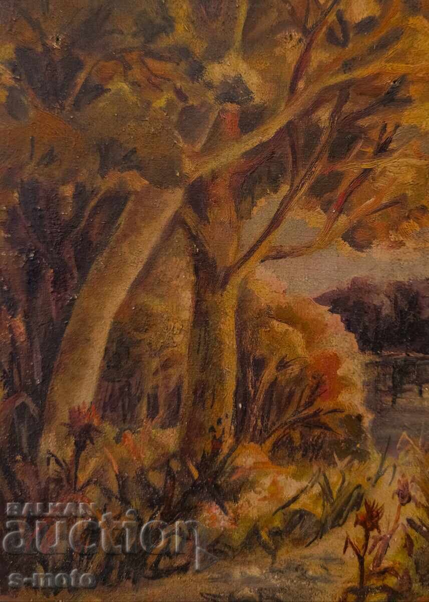 Oil painting forest landscape - 6