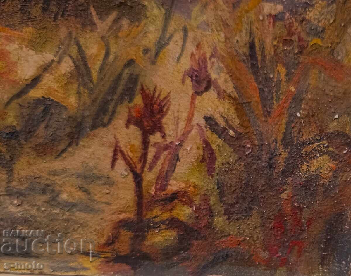 Oil painting forest landscape - 7