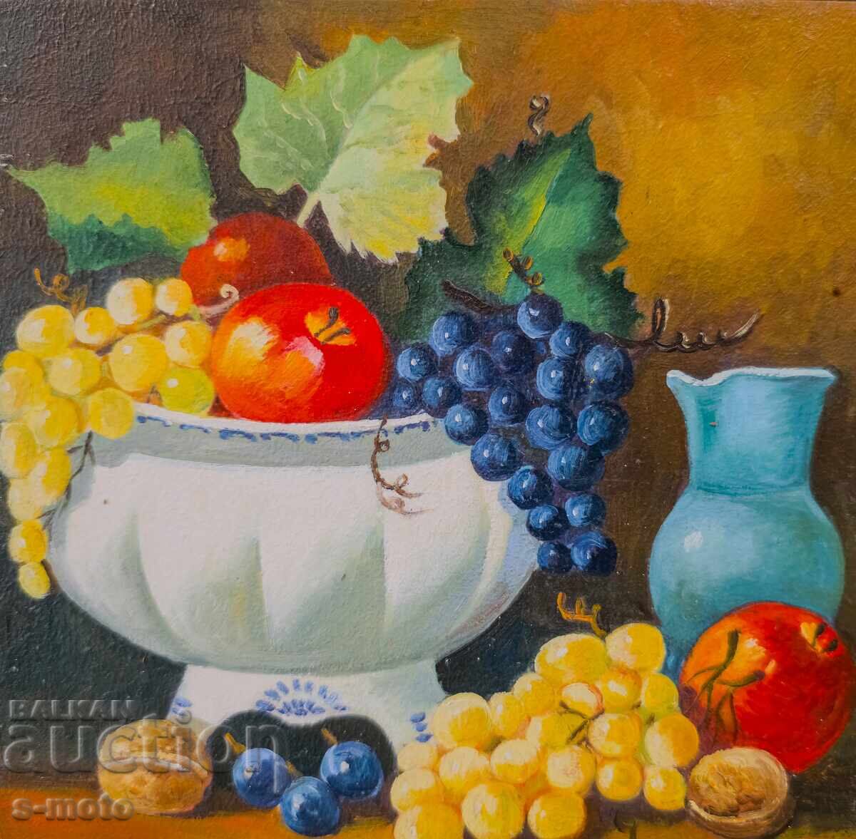 Oil painting still life with flowers with price 160.00 BGN | € 81.81 Oil painting still life with flowers with price 160.00 BGN | € 81.81