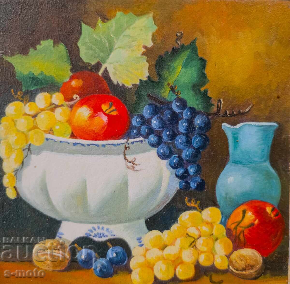 Oil painting still life with flowers Oil painting still life with flowers