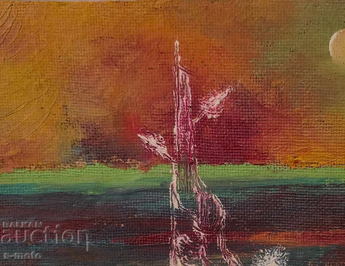 Δημοπρασία Έργο ζωγραφικής με λάδι θαλασσινό τοπίο