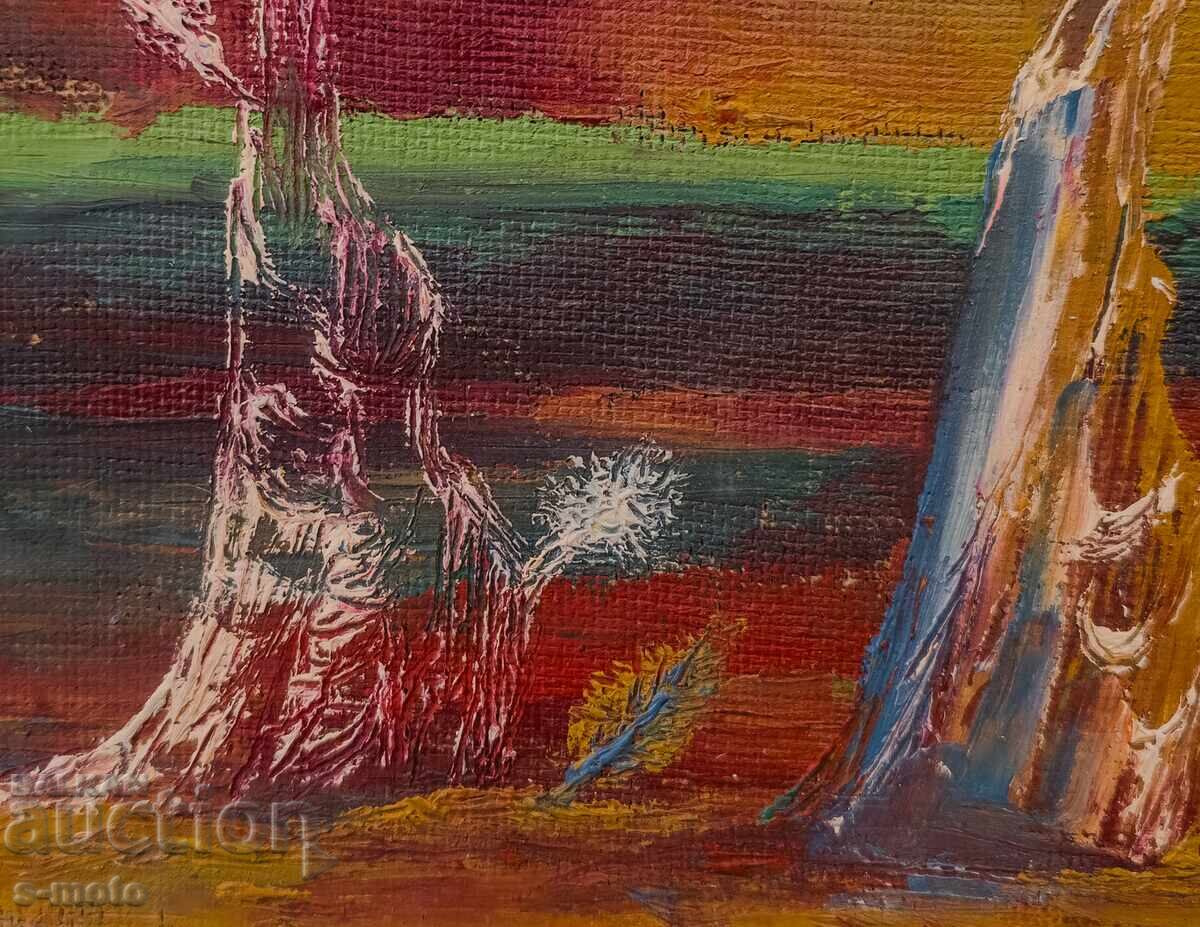 Έργο ζωγραφικής με λάδι θαλασσινό τοπίο - 5