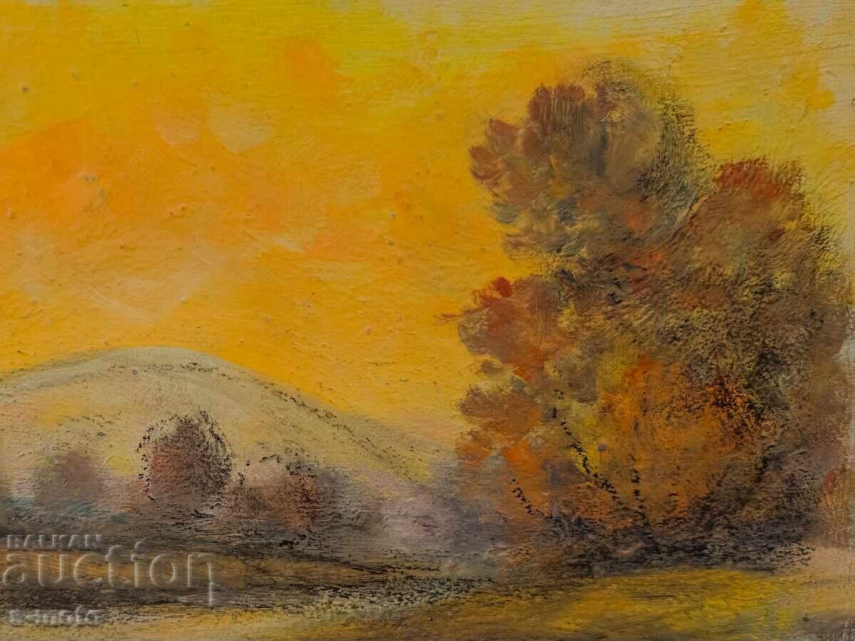 Έργο ζωγραφικής με λάδι, τοπίο - 5 Έργο ζωγραφικής με λάδι, τοπίο - 5