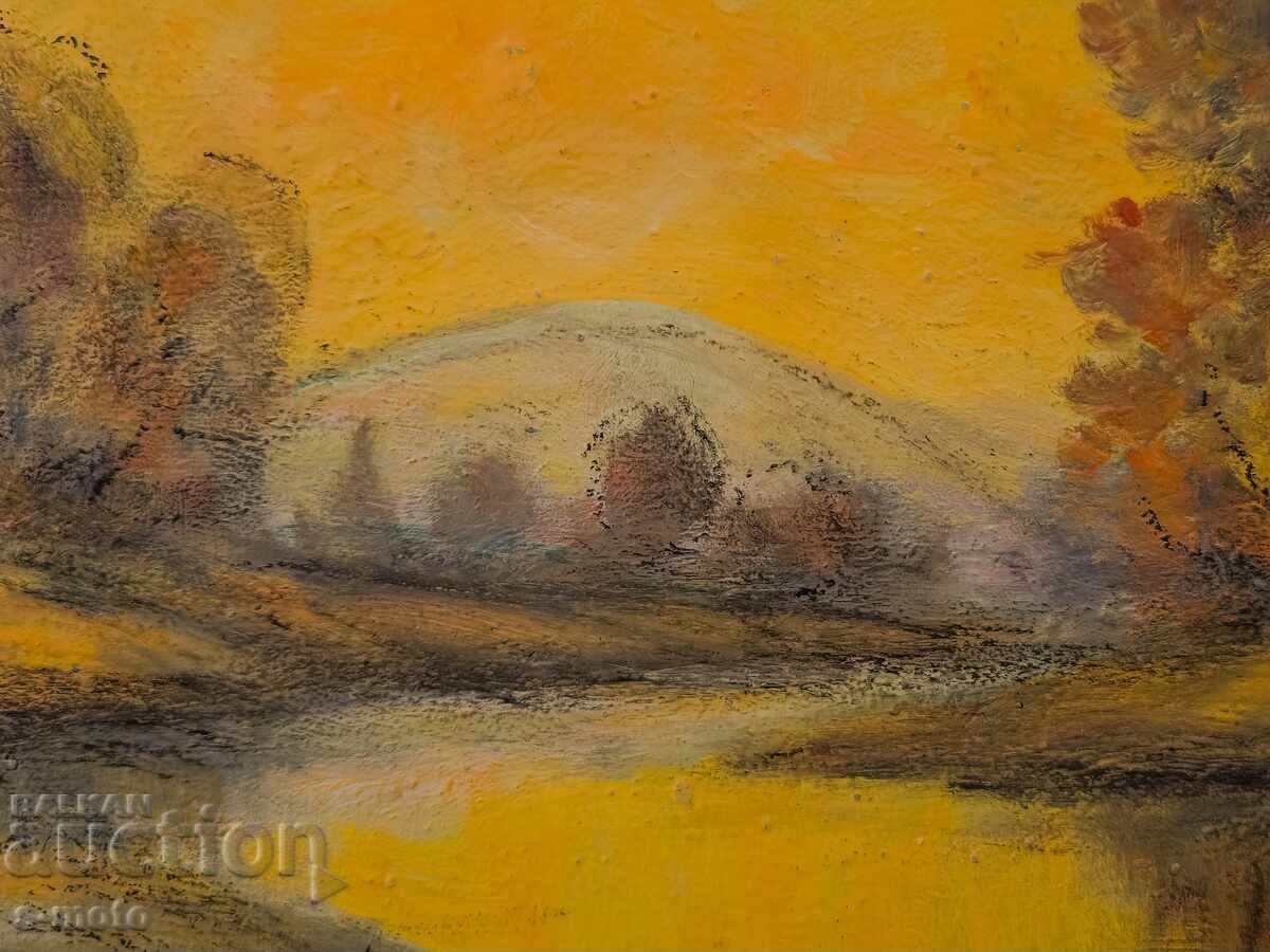 Έργο ζωγραφικής με λάδι, τοπίο - 6 Έργο ζωγραφικής με λάδι, τοπίο - 6