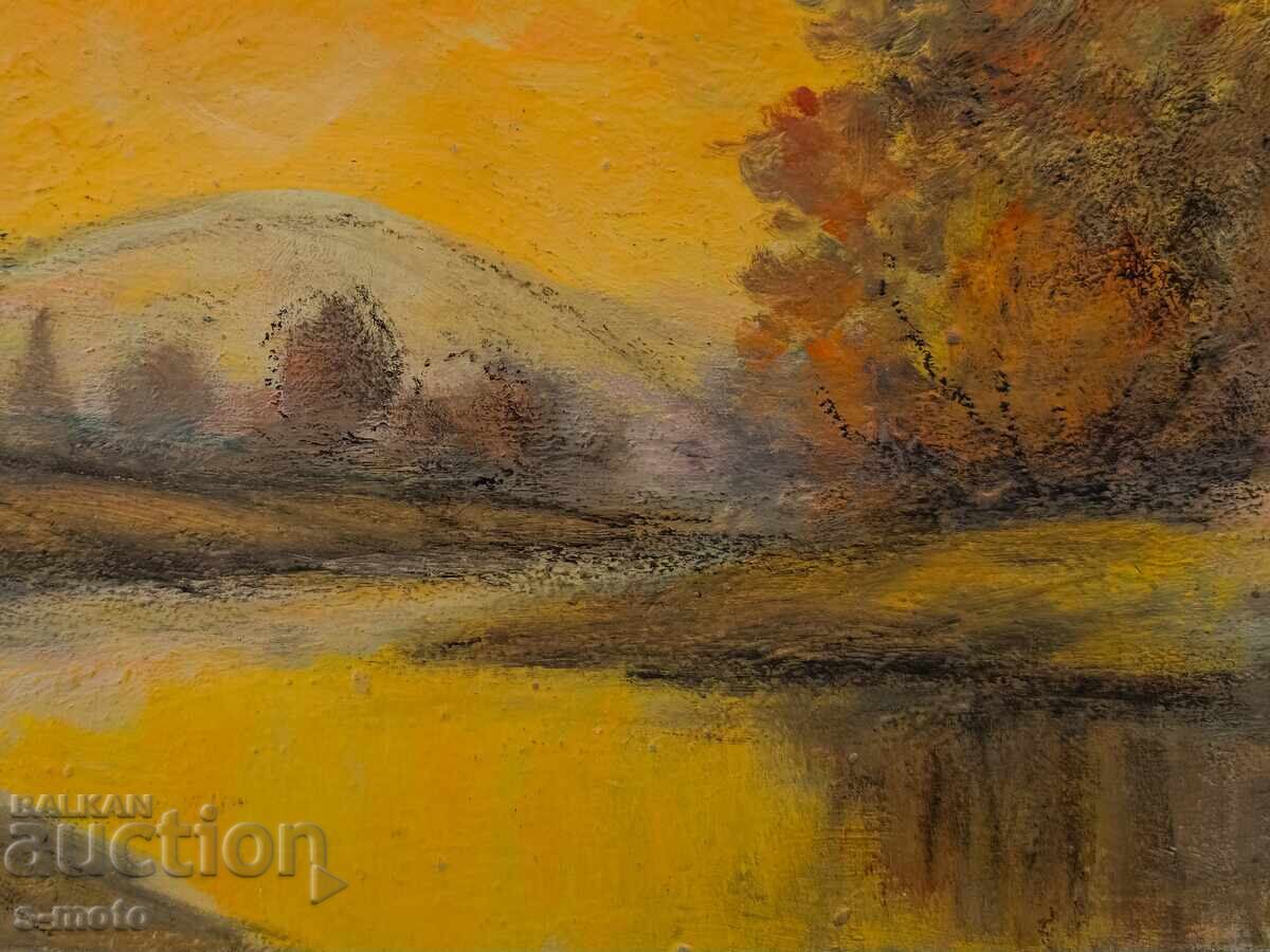 Έργο ζωγραφικής με λάδι, τοπίο - 7 Έργο ζωγραφικής με λάδι, τοπίο - 7