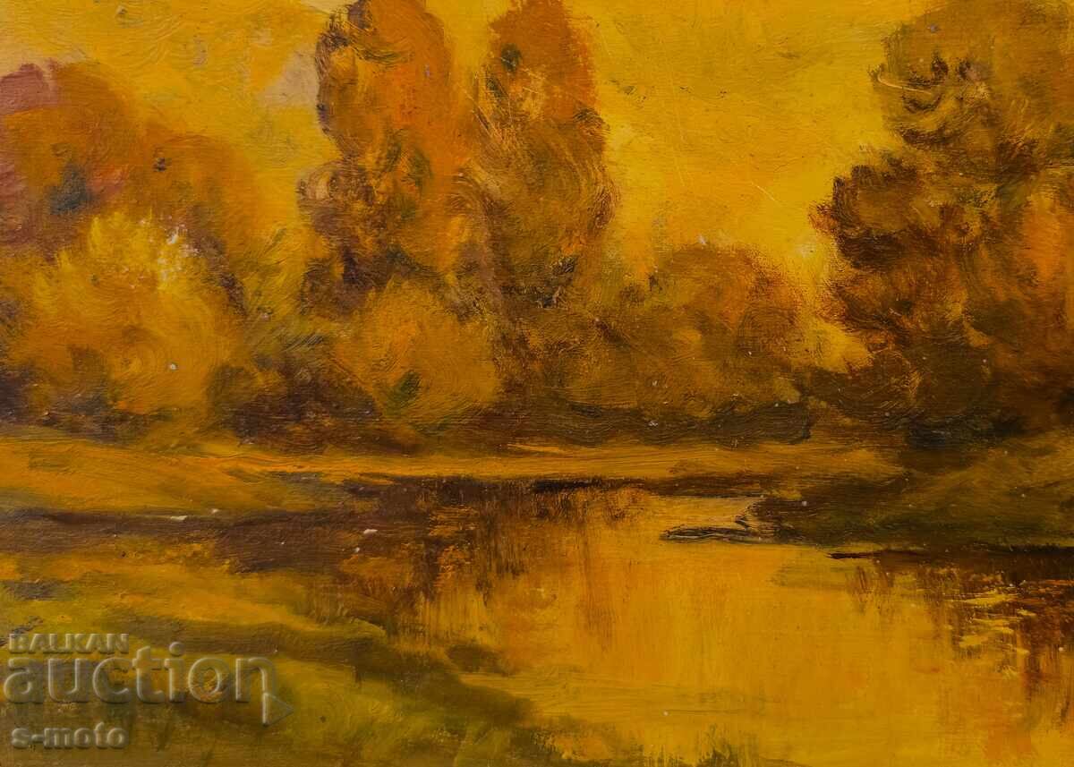 Έργο ζωγραφικής με λάδι, τοπίο - 6 Έργο ζωγραφικής με λάδι, τοπίο - 6