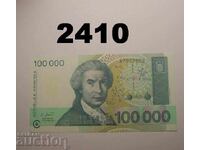 Croatian 100,000 Dinara 1993 Croatia
