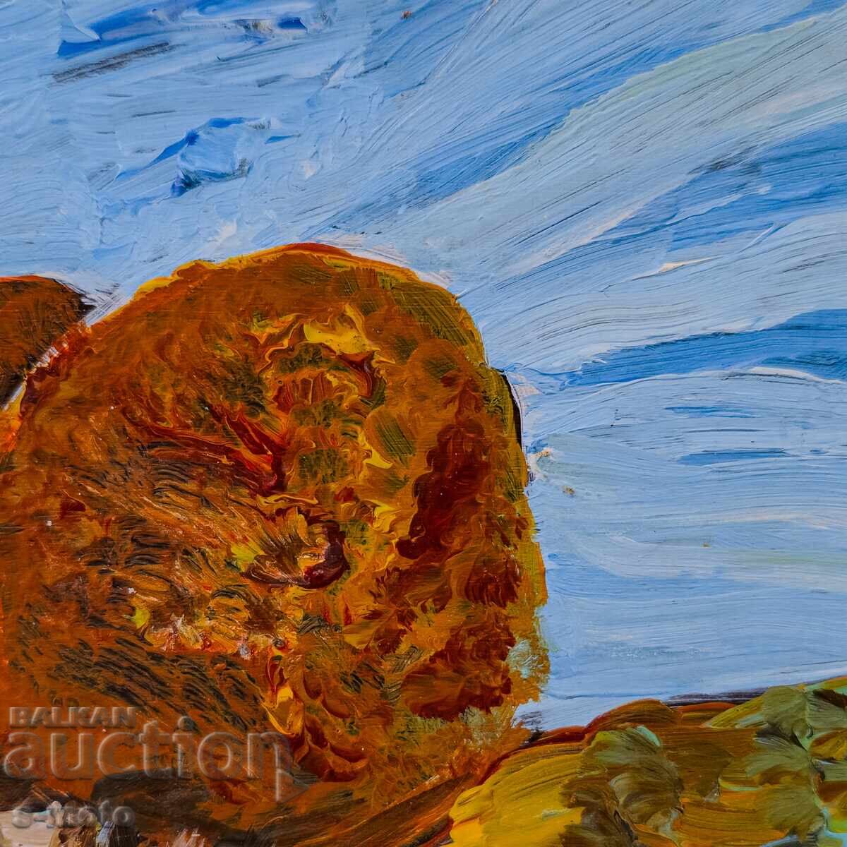 Contemporary acrylic landscape painting with price 100.00 BGN | € 51.13