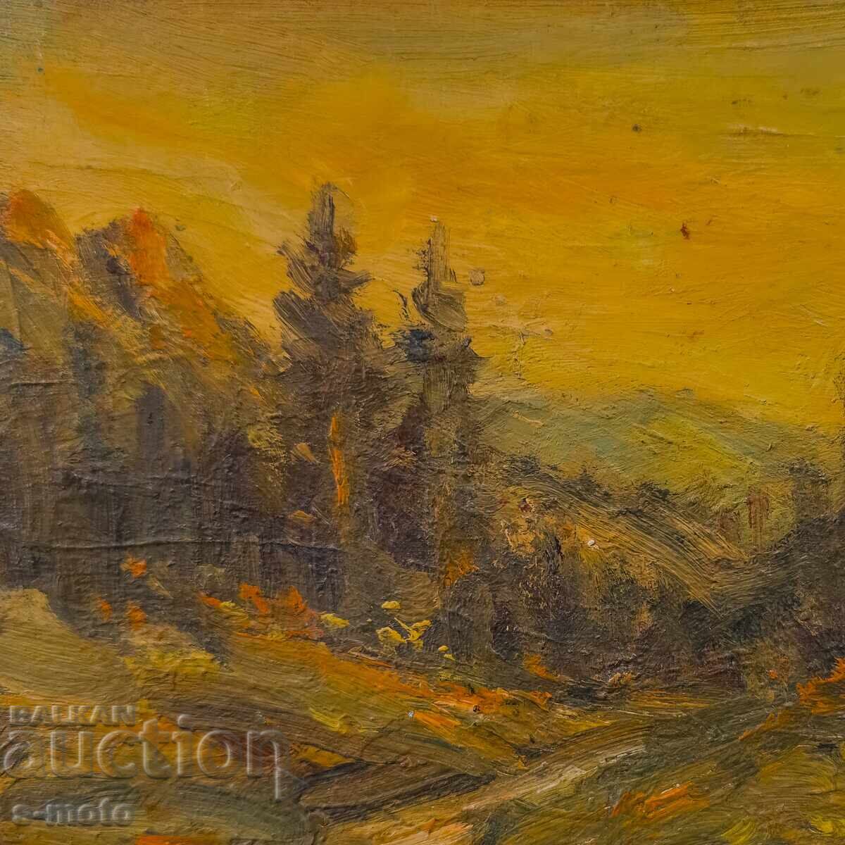 Licitație Tablou ulei peisaj Licitație Tablou ulei peisaj