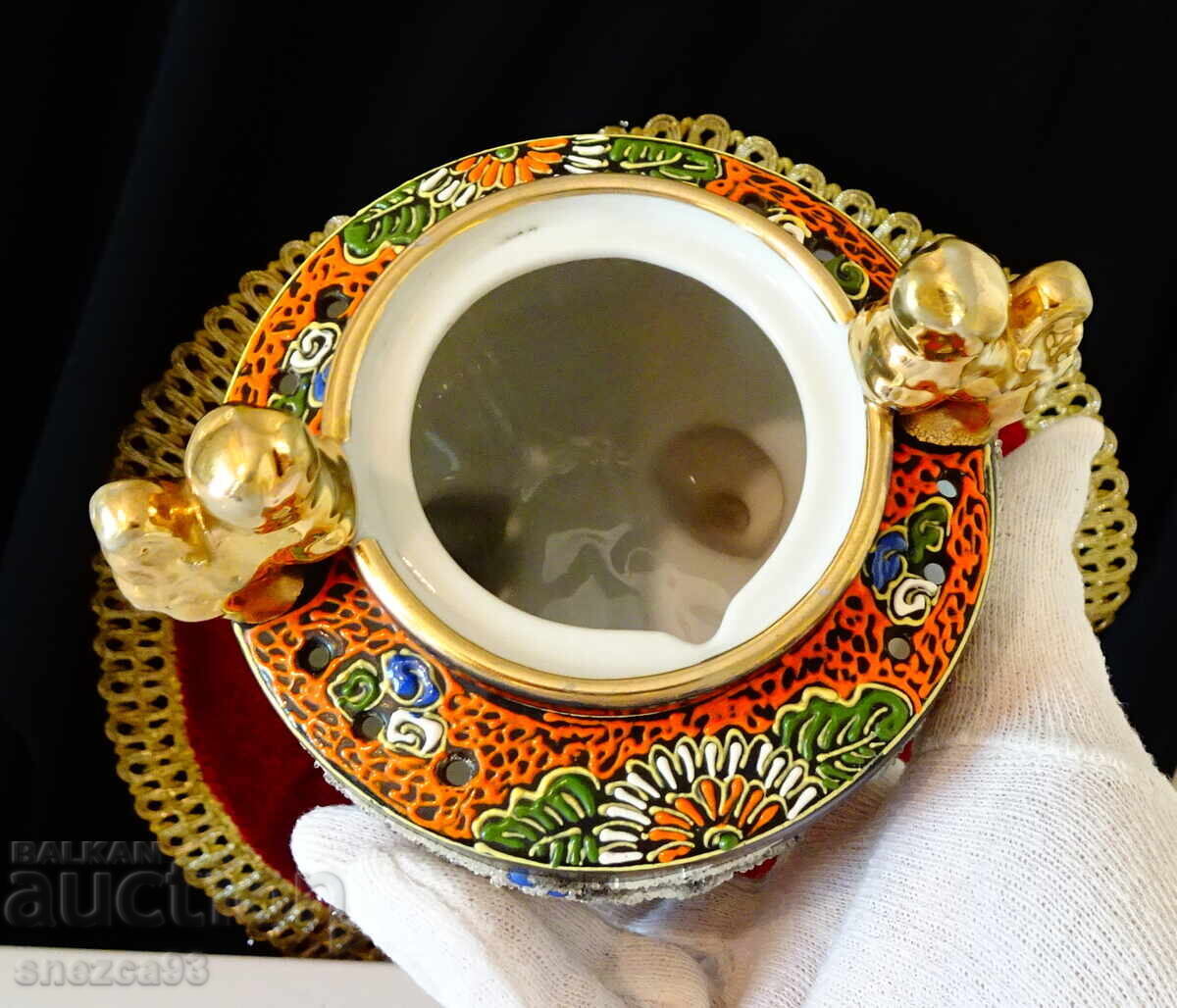 Tămâie, vas de tămâie porțelan japonez Satsuma, dragon - 6 Tămâie, vas de tămâie porțelan japonez Satsuma, dragon - 6