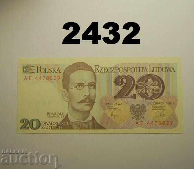 Πολωνία 20 ζλότι 1982