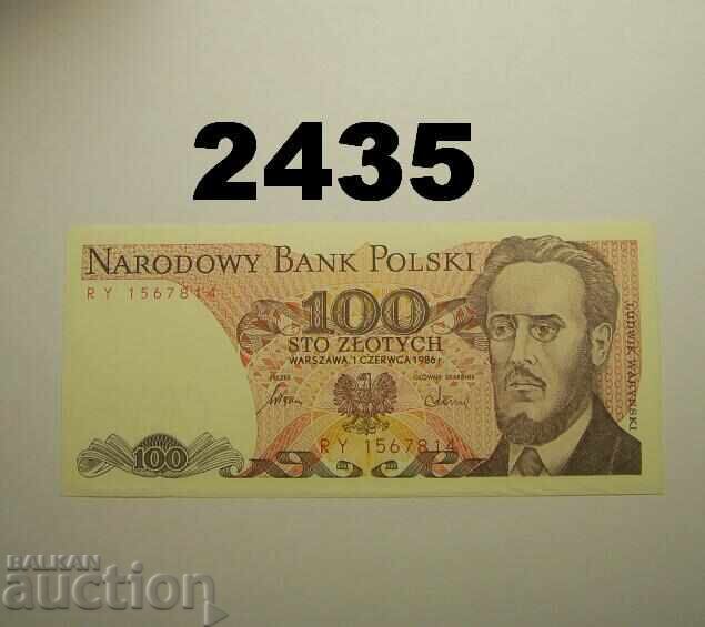 Poland 100 Zloty 1986
