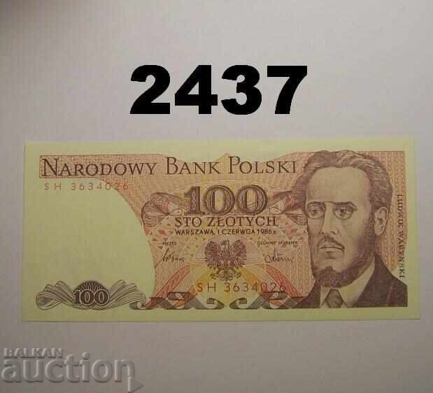Poland 100 Zloty 1986