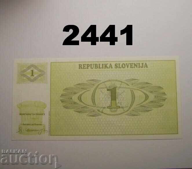 Slovenia 1 tolar 1990 cu preț 1.00 BGN | € 0.51 Slovenia 1 tolar 1990 cu preț 1.00 BGN | € 0.51