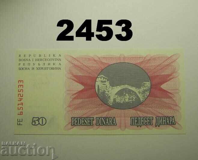 Bosna i Khertsegovina 50 dinara 1992 Bosna i Khertsegovina 50 dinara 1992