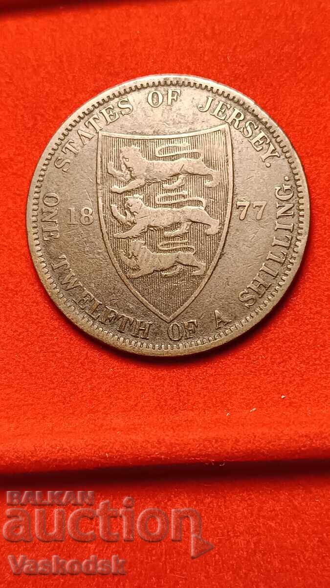 1/12 ot shilinga Dzhyrsi 1877 g 1/12 ot shilinga Dzhyrsi 1877 g