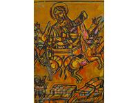 Έργο ζωγραφικής τέμπερα θρησκευτικού θέματος