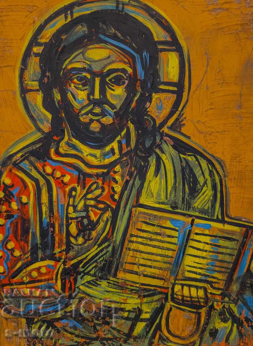 Painting, tempera, religious theme with price 160.00 BGN | € 81.81