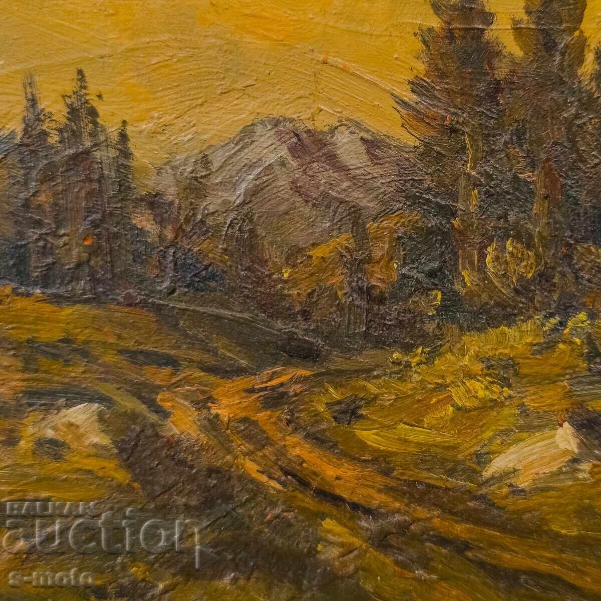 Έργο ζωγραφικής με λάδι, τοπίο - 5