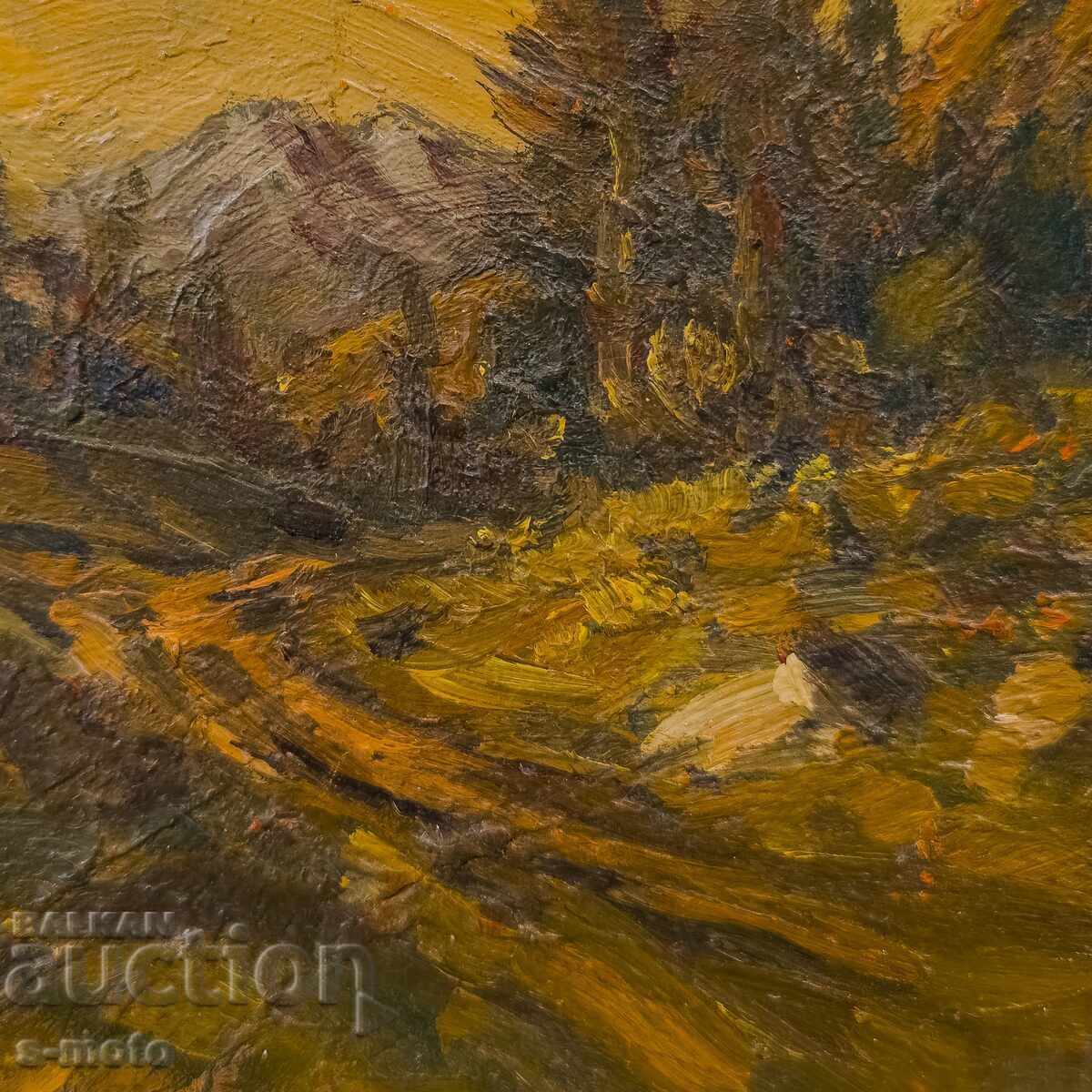 Έργο ζωγραφικής με λάδι, τοπίο - 6