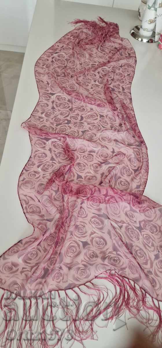 Auction  Silk scarf, natural silk - Germany, New!