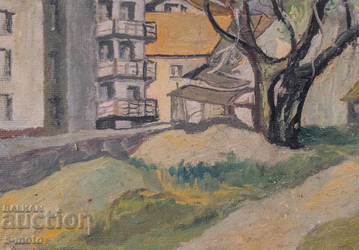 Livrarea Tablou ulei, peisaj urban