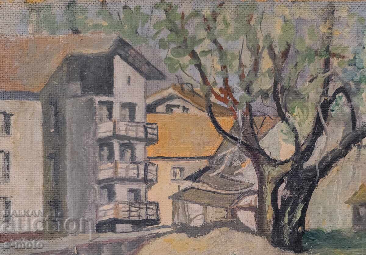 Tablou ulei, peisaj urban - 5