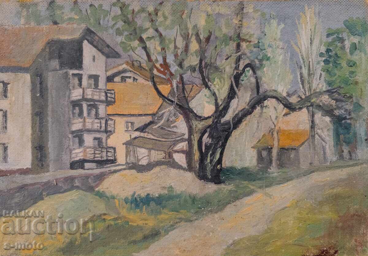 Tablou ulei, peisaj urban - 6