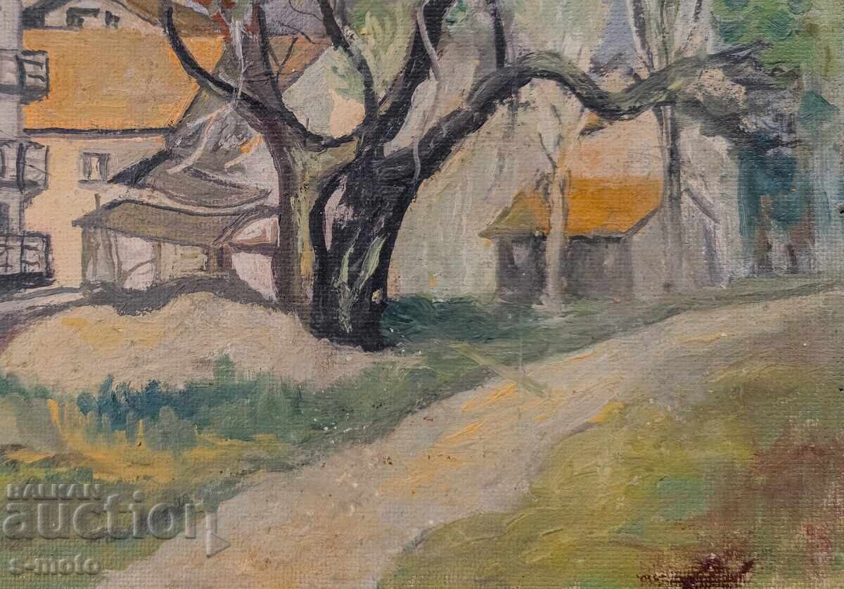 Tablou ulei, peisaj urban - 7