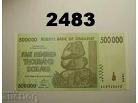 Zimbabwe 500,000 dollars 2008