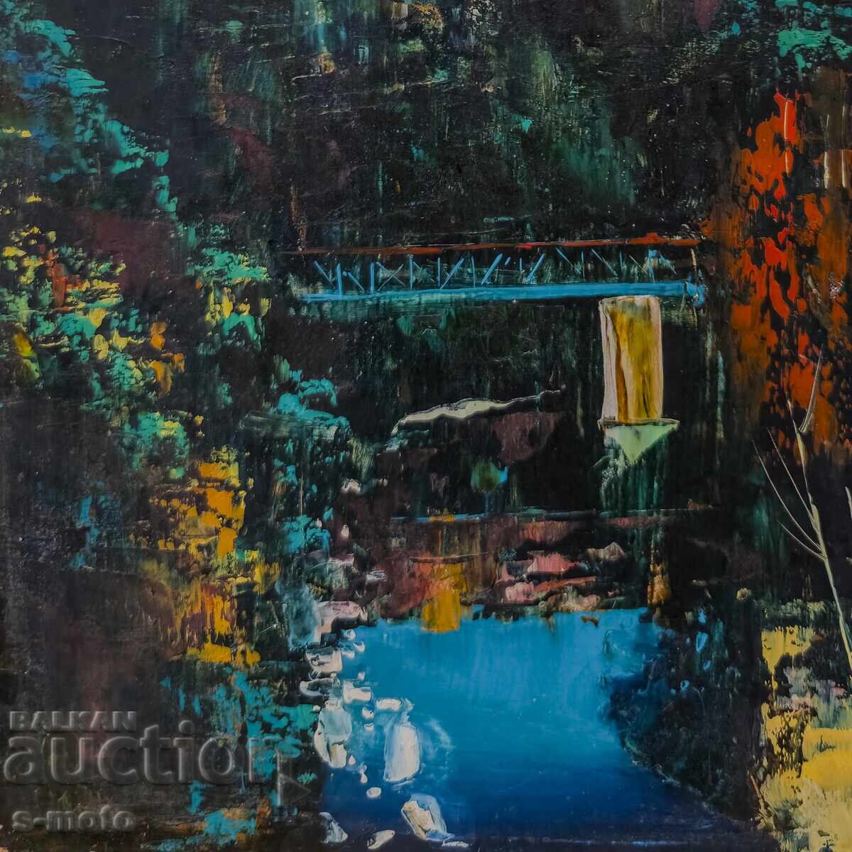 Παράδοση Έργο ζωγραφικής με λάδι, αστικό τοπίο