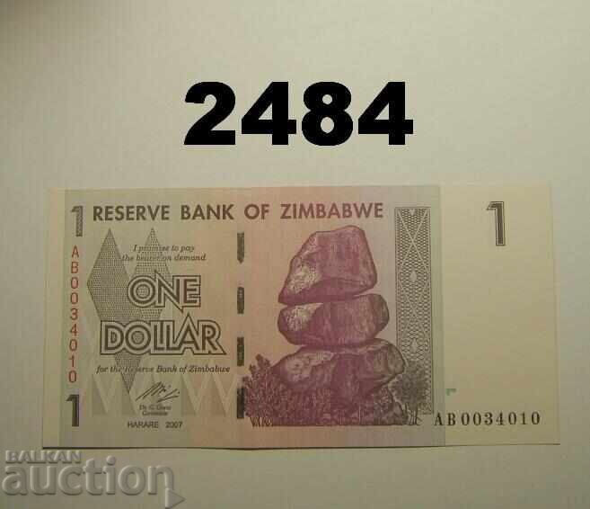 Zimbabwe 1 Dollar 2007