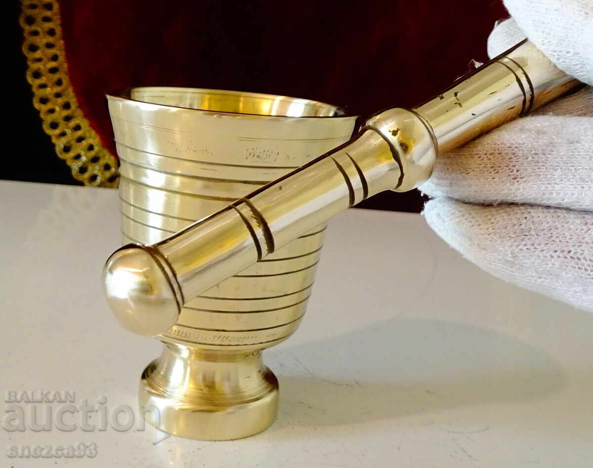 Бронзов хаван,хаванче с чукало. - 5