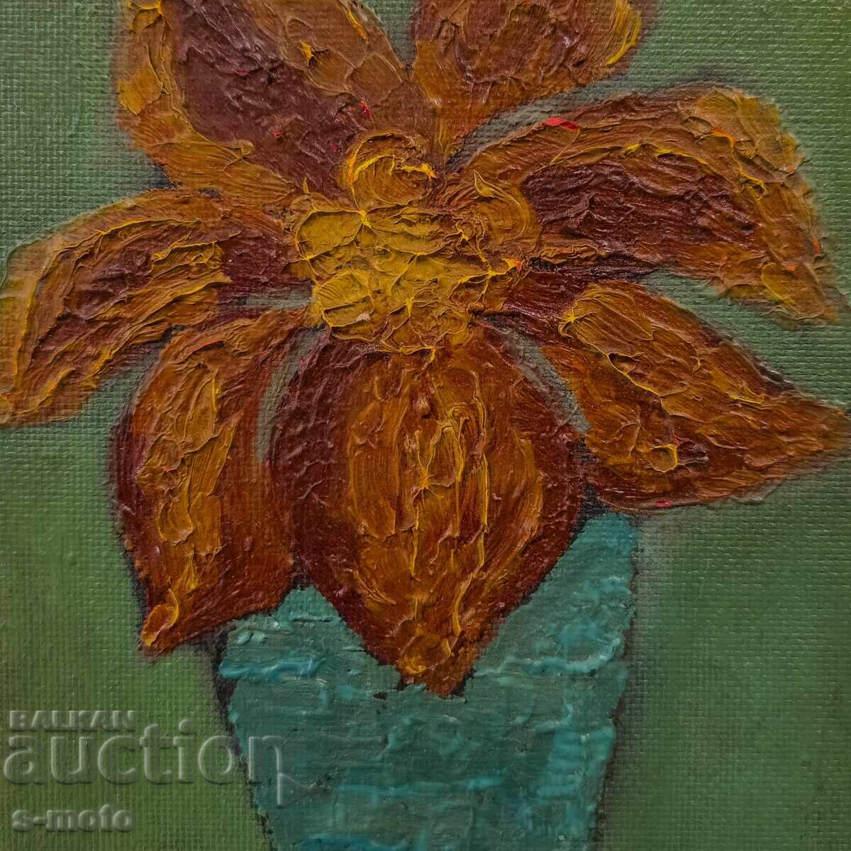 Delivery of Oil painting still life with flowers