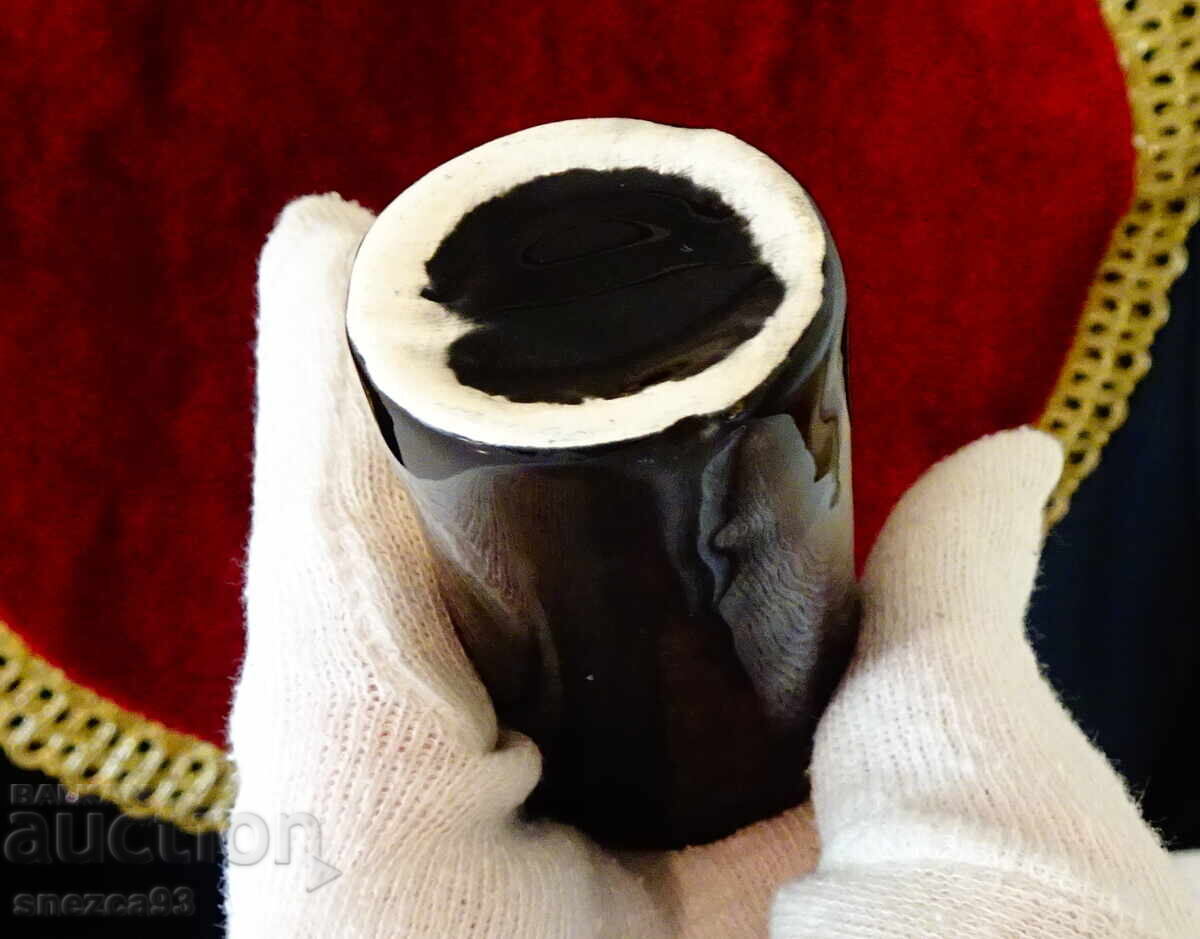 Greek porcelain lighter stand, gold - 7