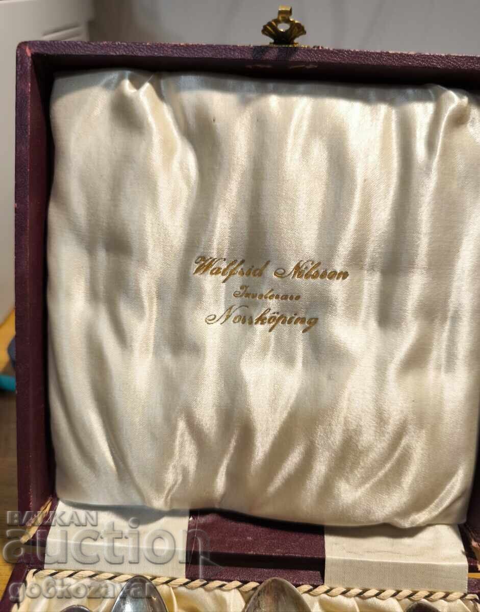 Set of old silver spoons Sweden! Silver hallmarks 0.950 - 6