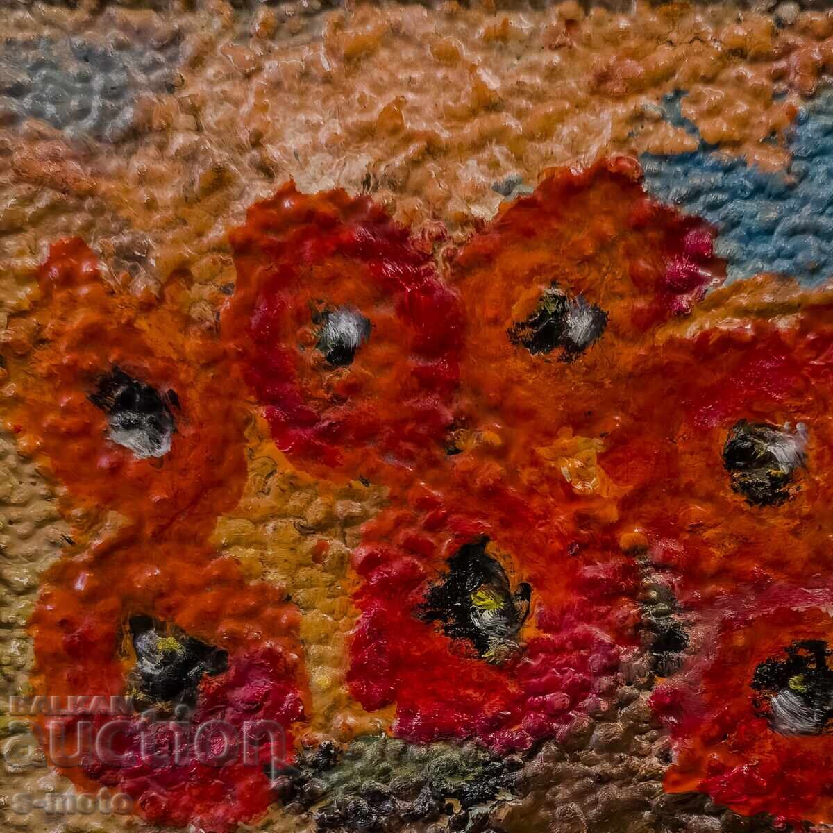 Oil painting still life with flowers - 5