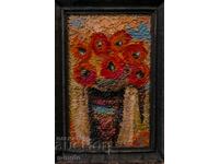 Oil painting still life with flowers