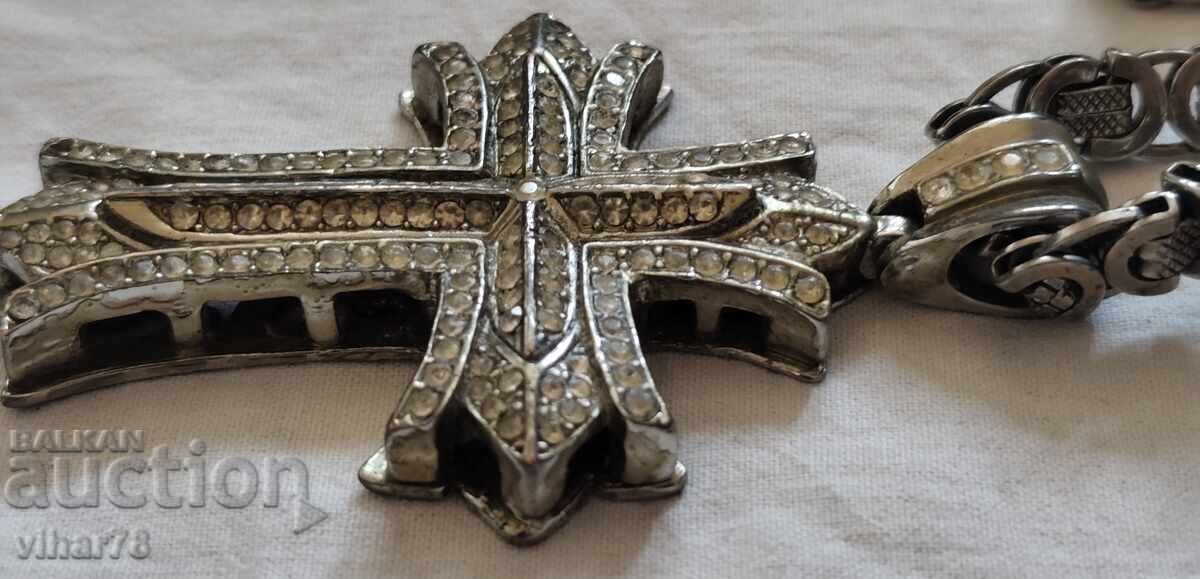 Παράδοση Μεγάλος σταυρός με αλυσίδα - δεν είναι ασημένια