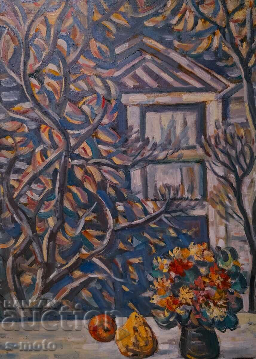 Στογιάν Ντομούστσιεφ/ 1935 - 2021 ελαιογραφία νεκρή φύση με τιμή 1400.00 BGN | € 715.81 Στογιάν Ντομούστσιεφ/ 1935 - 2021 ελαιογραφία νεκρή φύση με τιμή 1400.00 BGN | € 715.81