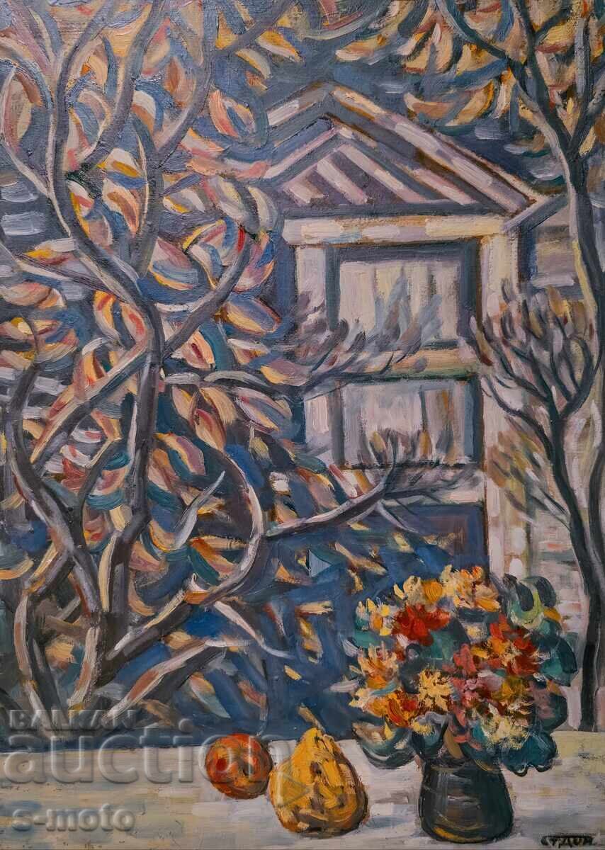 Stoyan Domuschiev/ 1935 - 2021 uleiuri pe pânză natură statică Stoyan Domuschiev/ 1935 - 2021 uleiuri pe pânză natură statică