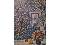 Στογιάν Ντομούστσιεφ/ 1935 - 2021 ελαιογραφία νεκρή φύση