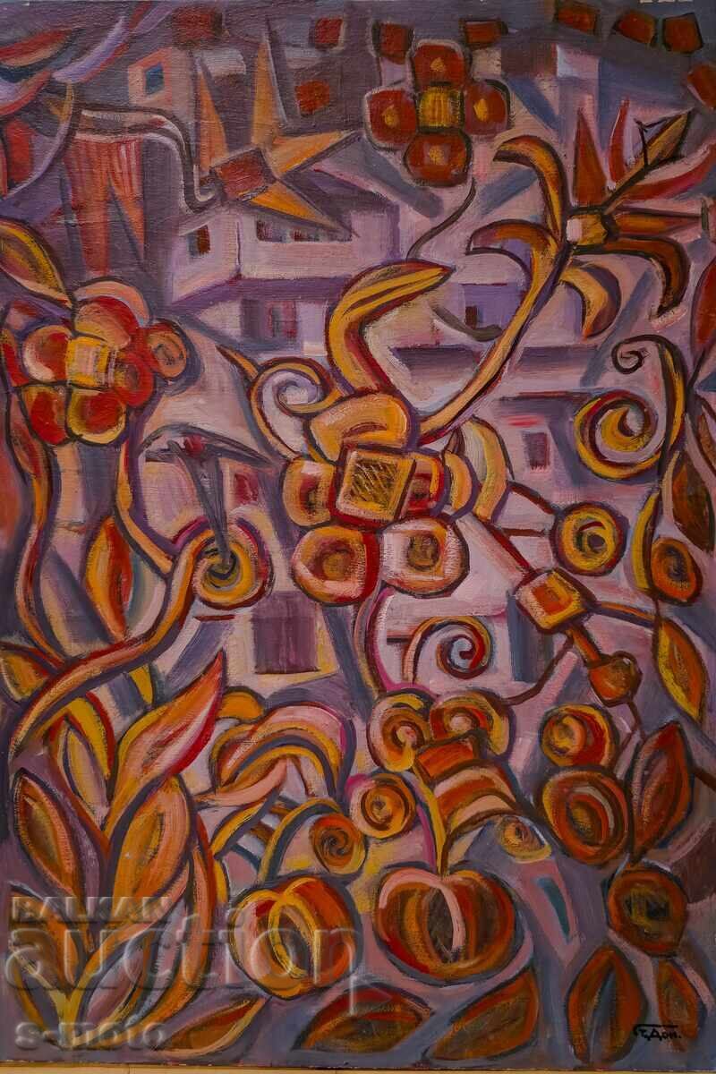 Δημοπρασία Στογιάν Ντομούστσιεφ/ 1935 - 2021 ελαιογραφία τοπίο