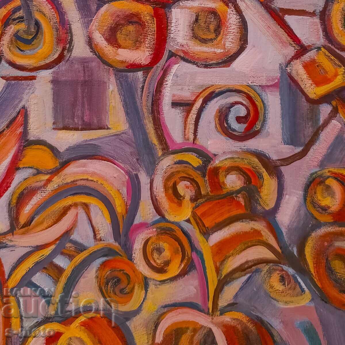 Παράδοση Στογιάν Ντομούστσιεφ/ 1935 - 2021 ελαιογραφία τοπίο